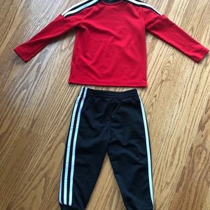 adidas Matching Sets - Toddler Boys Adidas Set - Red - Gently Worn adidas Matching Sets - Toddler Boys Adidas Set - Red - Gently Worn